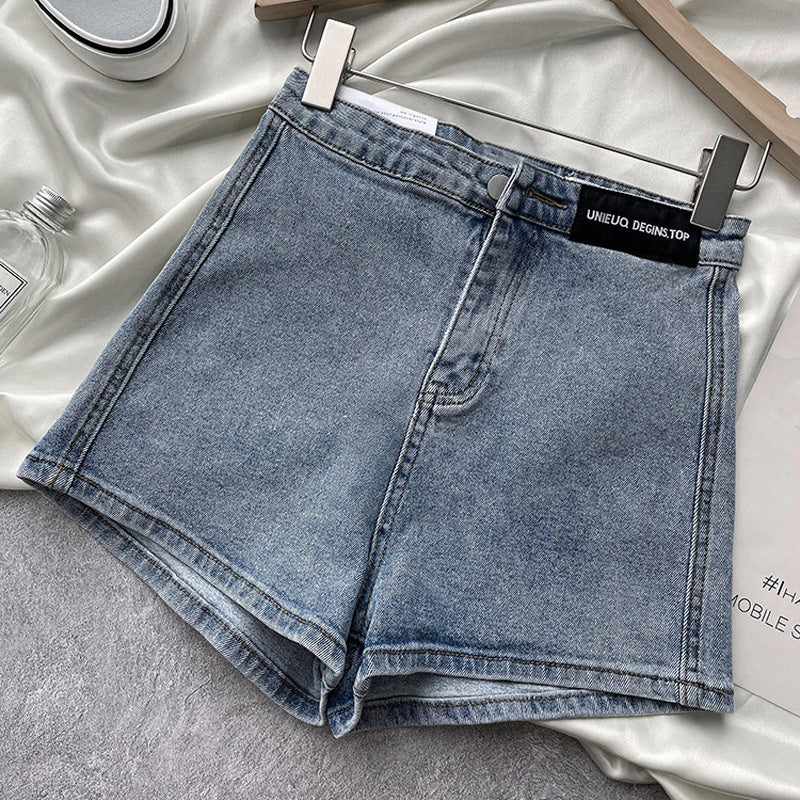 Women’s High Waist Denim Shorts – Stretch Cotton Casual Summer Shorts