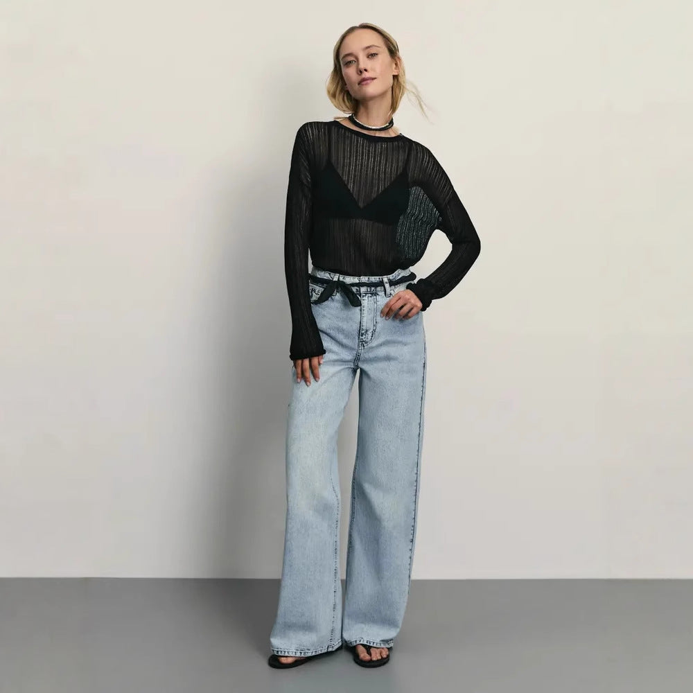 Women’s Light Blue Denim Jeans – Relaxed Commuter Style