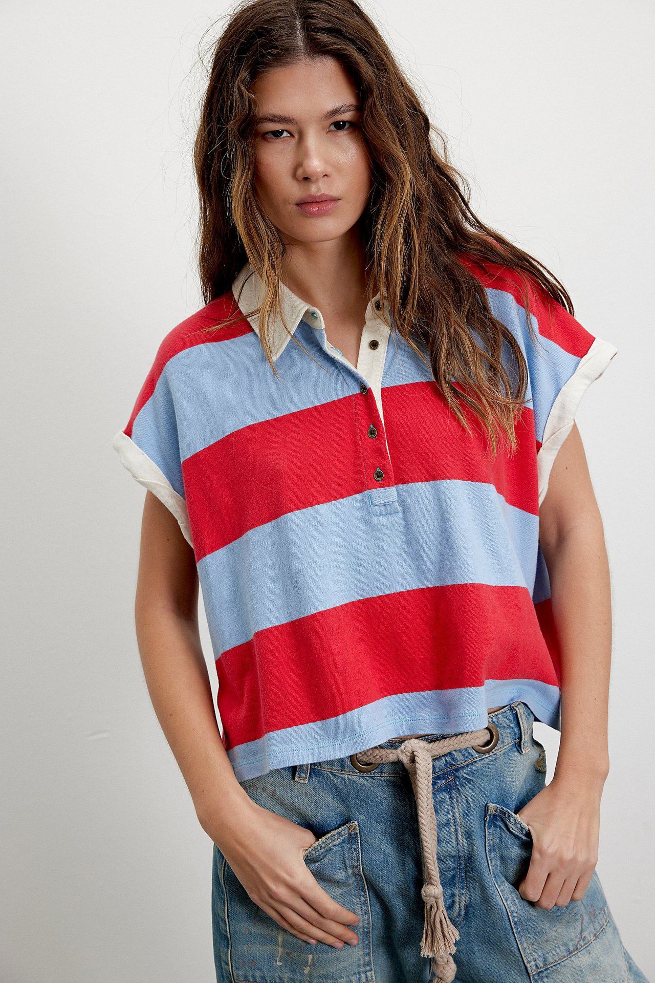 Women’s Casual Striped Loose Fit Short Sleeve T-Shirt