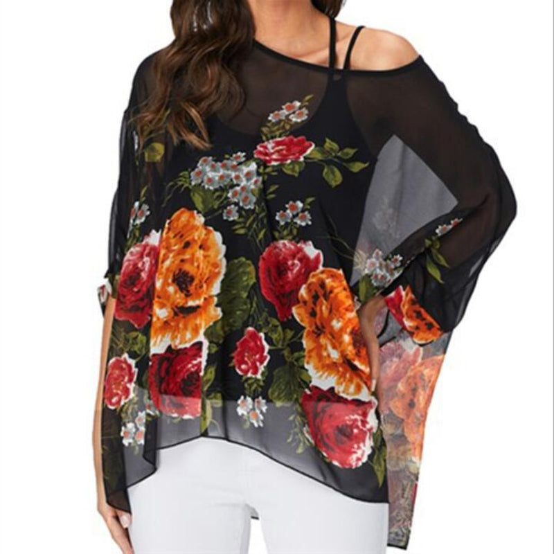 Oversized Boho Beach Shirt for Women – Casual Loose Long Sleeve Blouse