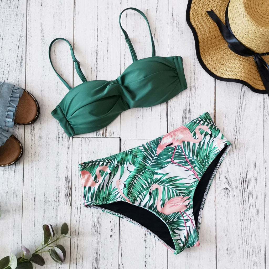 Women’s Printed Bikini Swimsuit – Tropical Two-Piece Beachwear