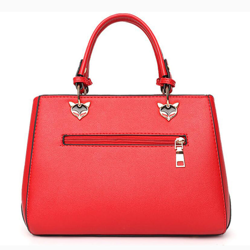 Women’s Patchwork Tote Bag | Hairball Ornament Shoulder Bag