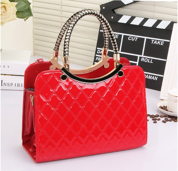 Women’s Quilted Shoulder Bag | PU Leather Messenger Bag