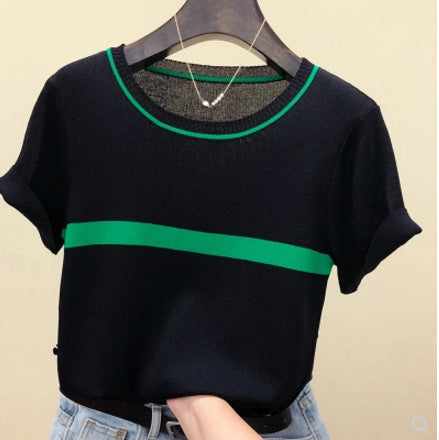 Women’s Printed Cotton T-Shirt – Short Sleeve Free Size