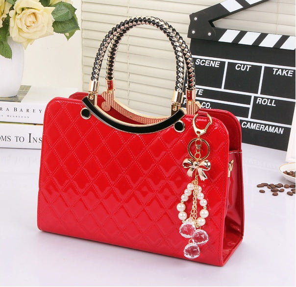 Women’s Quilted Shoulder Bag | PU Leather Messenger Bag