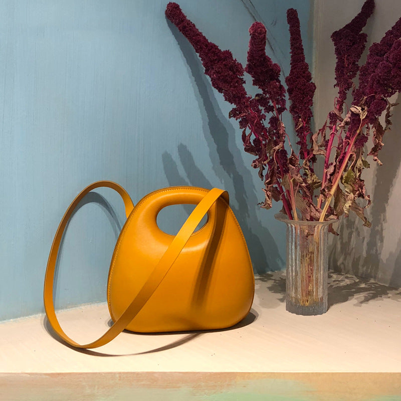 Women’s Shell Shape Handbag – Round Crossbody Shoulder Bag