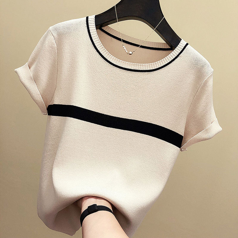 Women’s Printed Cotton T-Shirt – Short Sleeve Free Size
