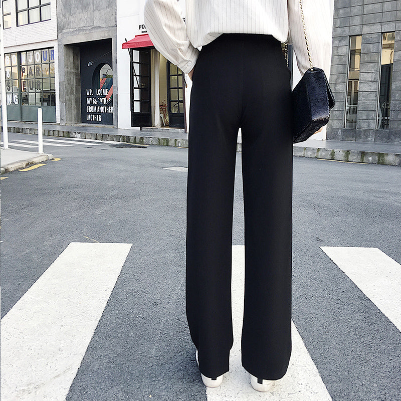Women’s High-Waist Wide-Leg Trousers – Loose Fit Pants