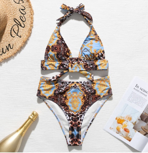 Women’s Minimalist Bikini Set – Lightweight Nylon Two-Piece Swimwear