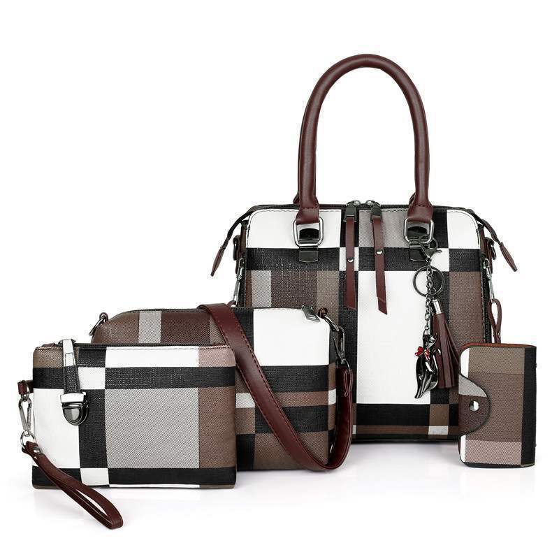 Women’s Plaid Handbag – Crossbody Shoulder Bag