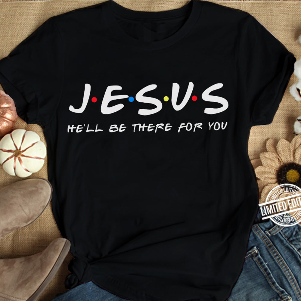 Jesus Friends Print T-Shirt for Women – Casual Cotton Graphic Tee