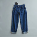 Women’s High-Waist Harem Denim Trousers – Street Style