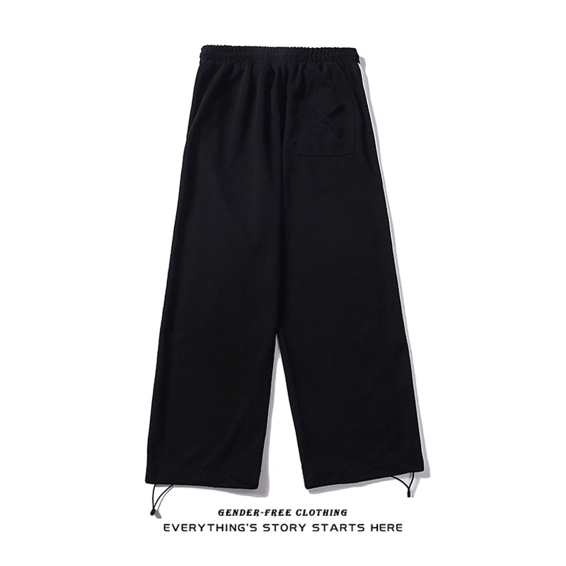 Unisex Drawstring Cotton Trousers – Loose Fit Summer Pants