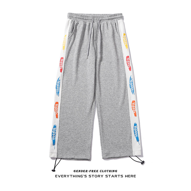 Unisex Drawstring Cotton Trousers – Loose Fit Summer Pants
