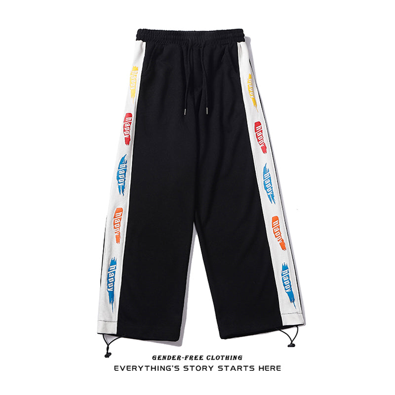 Unisex Drawstring Cotton Trousers – Loose Fit Summer Pants