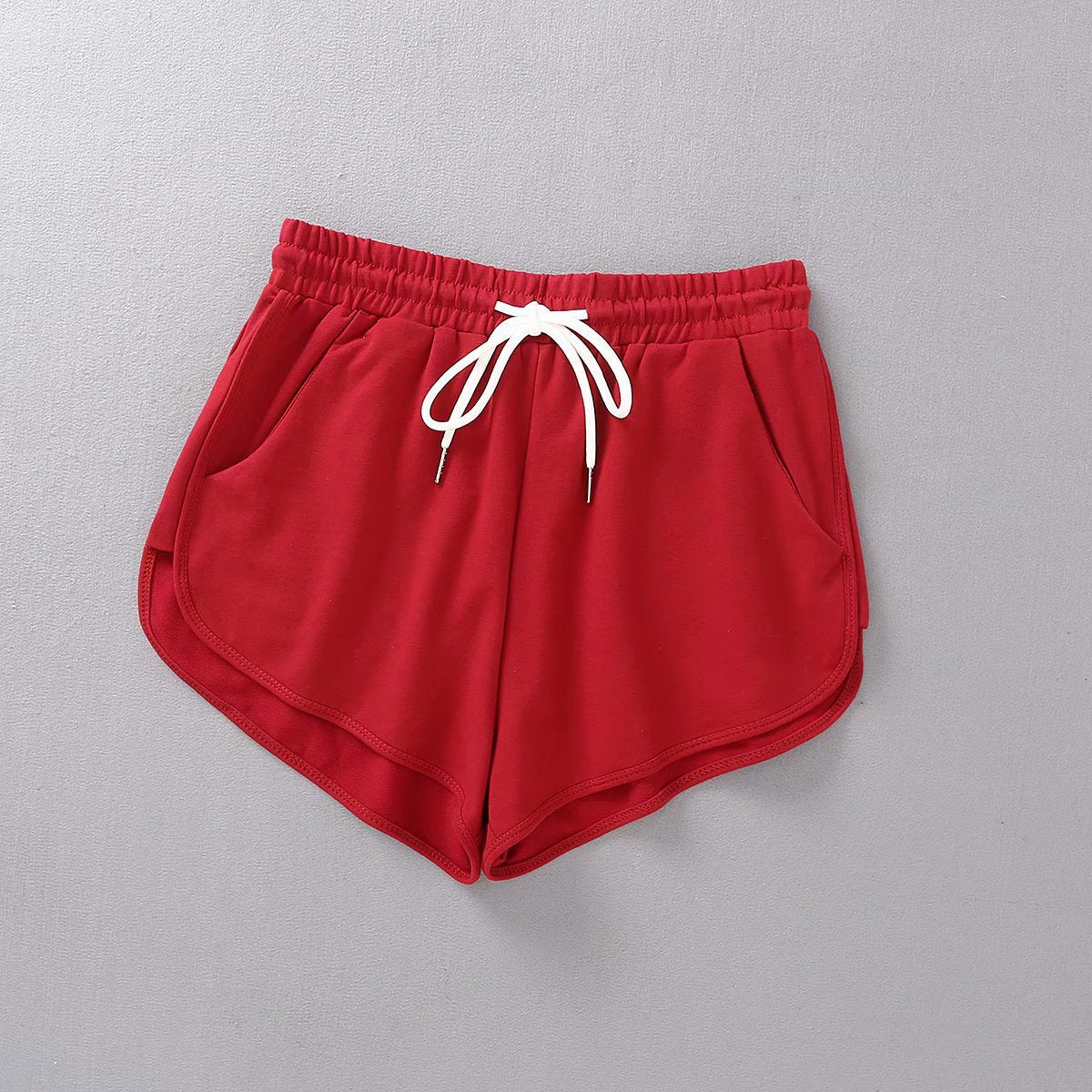 Women’s Cotton Drawstring Sports Shorts – Casual Summer Style