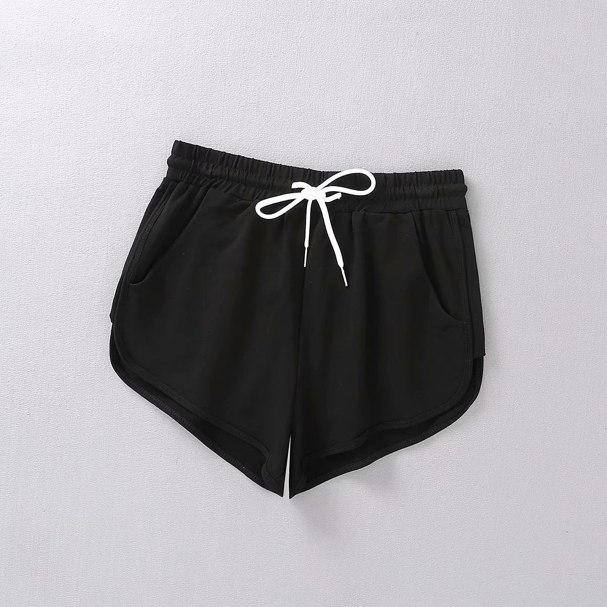 Women’s Cotton Drawstring Sports Shorts – Casual Summer Style