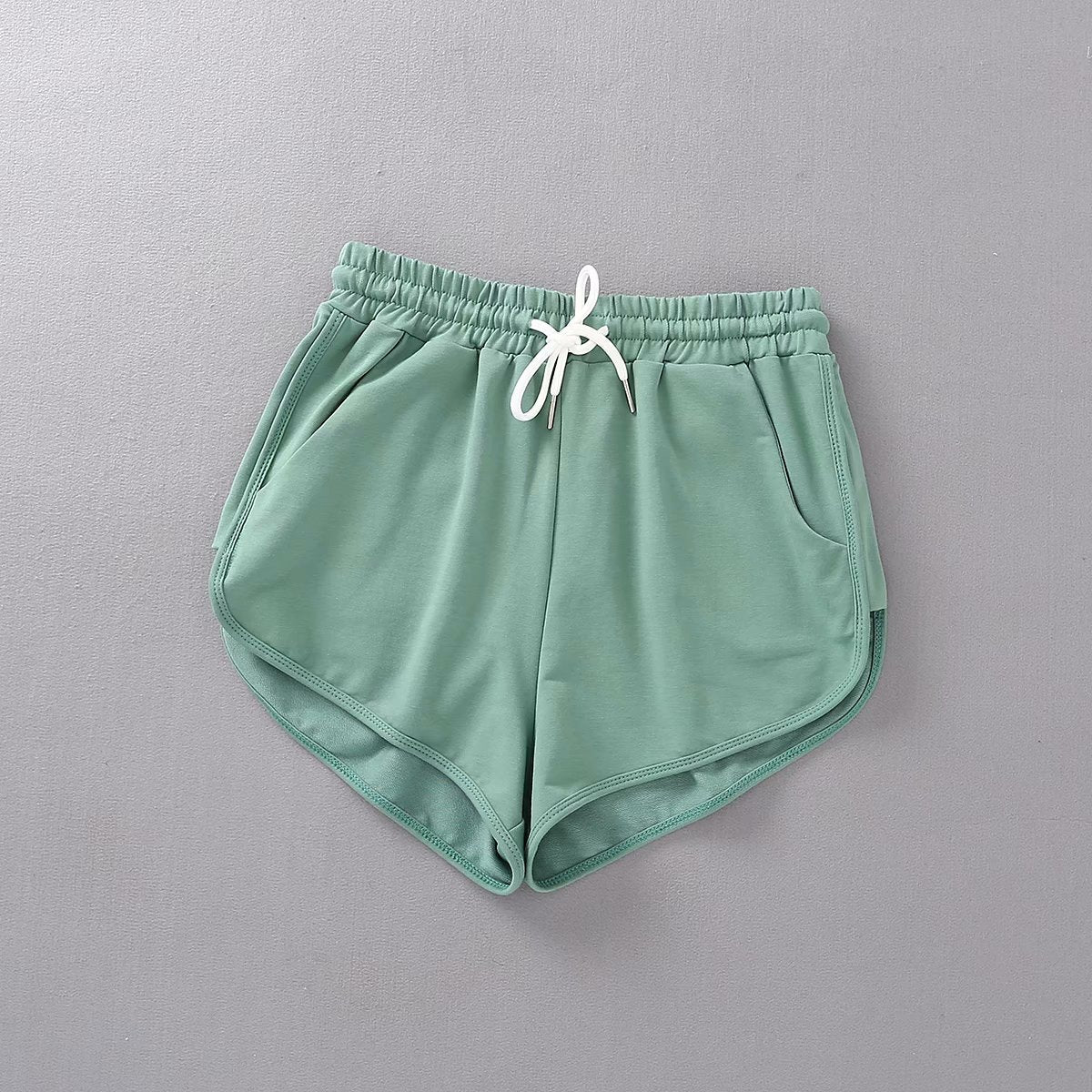 Women’s Cotton Drawstring Sports Shorts – Casual Summer Style