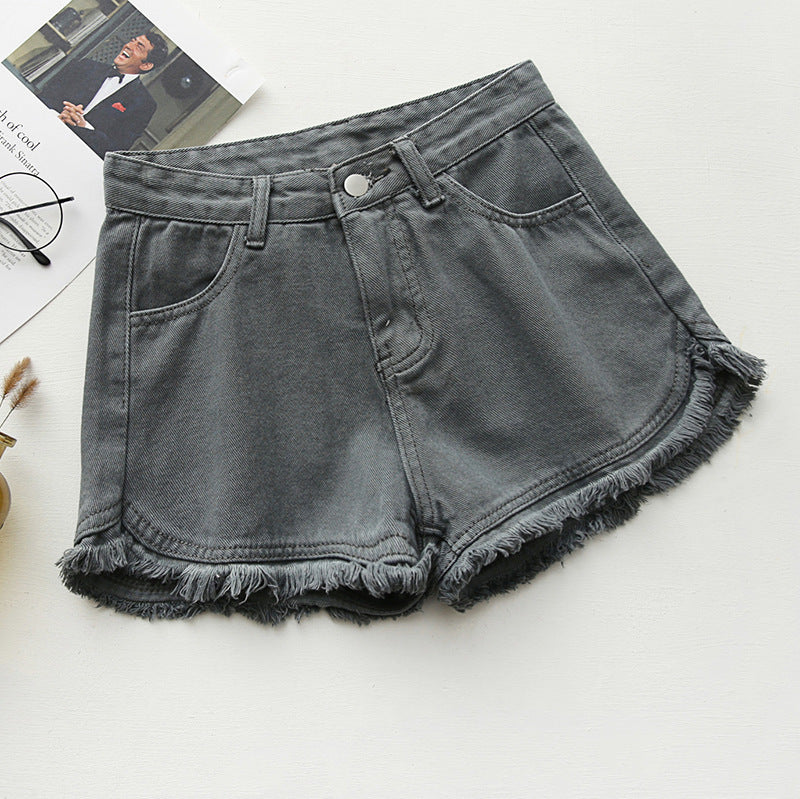High-Waist Women's Denim Shorts – Summer Jean Trousers