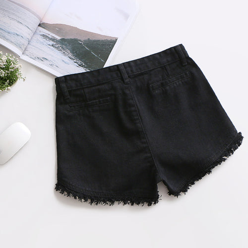 High-Waist Women's Denim Shorts – Summer Jean Trousers