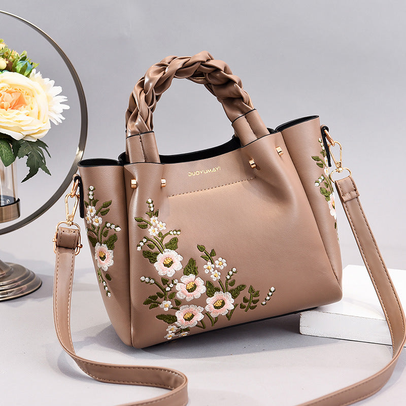 Women’s PU Leather Tote Bag | Drawstring Shoulder Bag