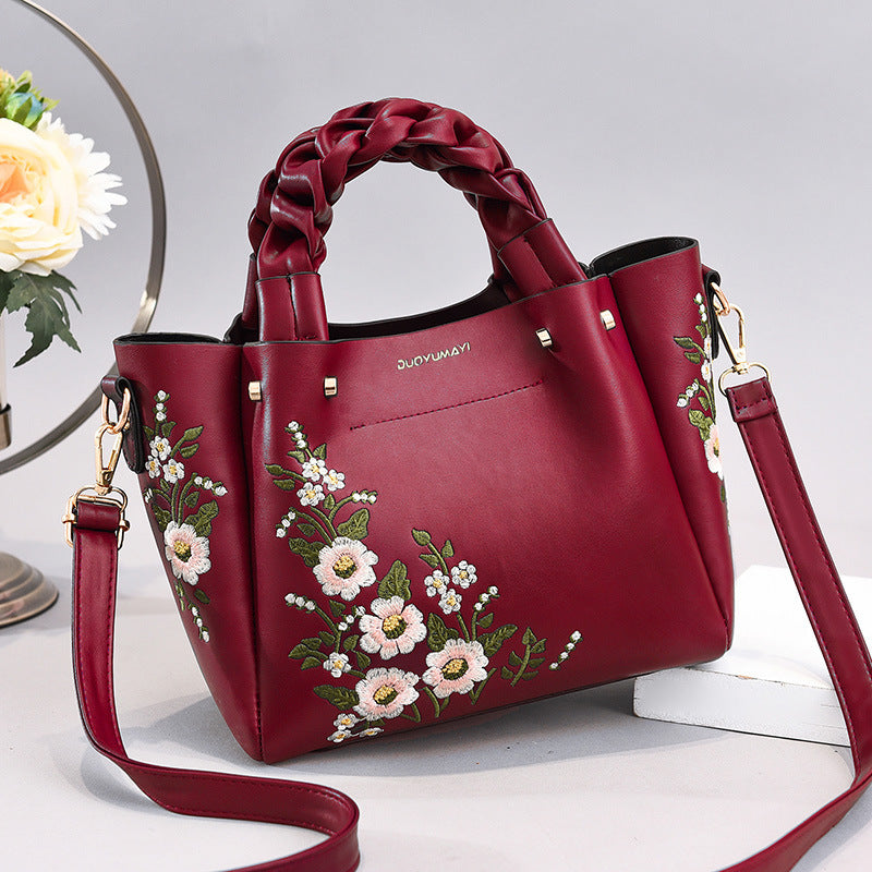 Women’s PU Leather Tote Bag | Drawstring Shoulder Bag