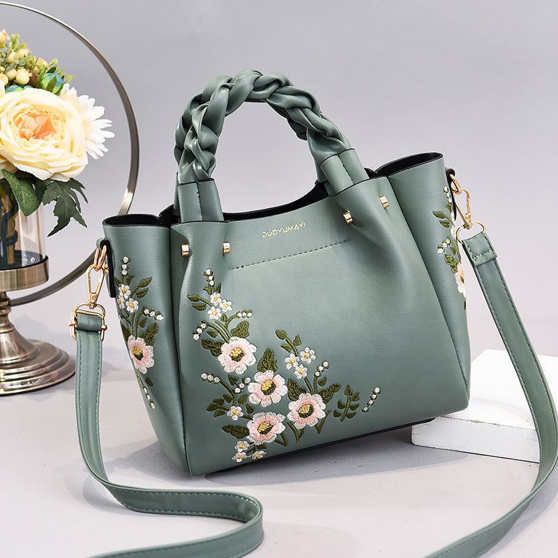 Women’s PU Leather Tote Bag | Drawstring Shoulder Bag