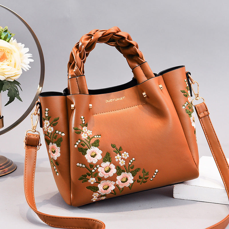 Women’s PU Leather Tote Bag | Drawstring Shoulder Bag