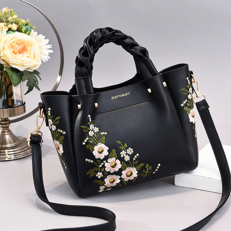 Women’s PU Leather Tote Bag | Drawstring Shoulder Bag