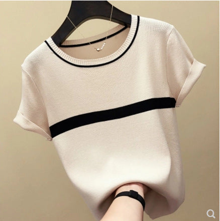 Women’s Printed Cotton T-Shirt – Short Sleeve Free Size