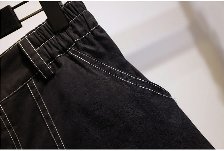 Women’s Cotton Casual Shorts – Comfortable Zip Button Everyday Style