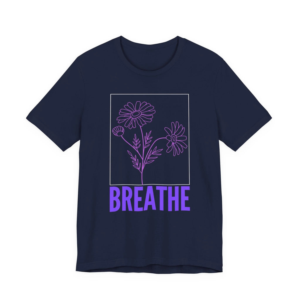 Women’s Plus Size Loose Fit Cotton Short Sleeve T-Shirt – Navy Blue