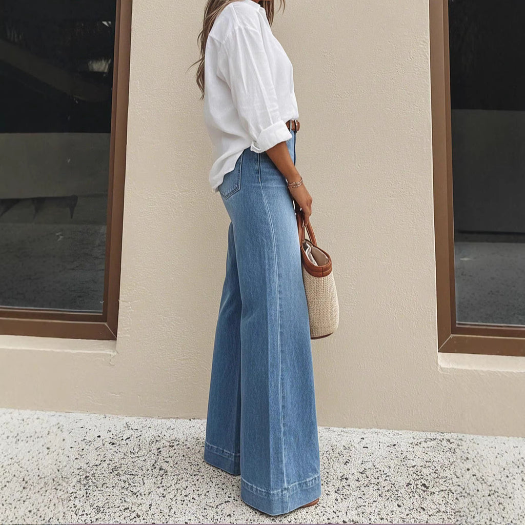 Women’s Vintage Washed Jeans – Street Style Denim