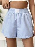 Women’s Striped Casual Shorts – Lightweight Summer Relaxed Fit Shorts