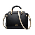 FOXER Women’s Designer Shoulder Bag – Retro Trapezoid Handbag