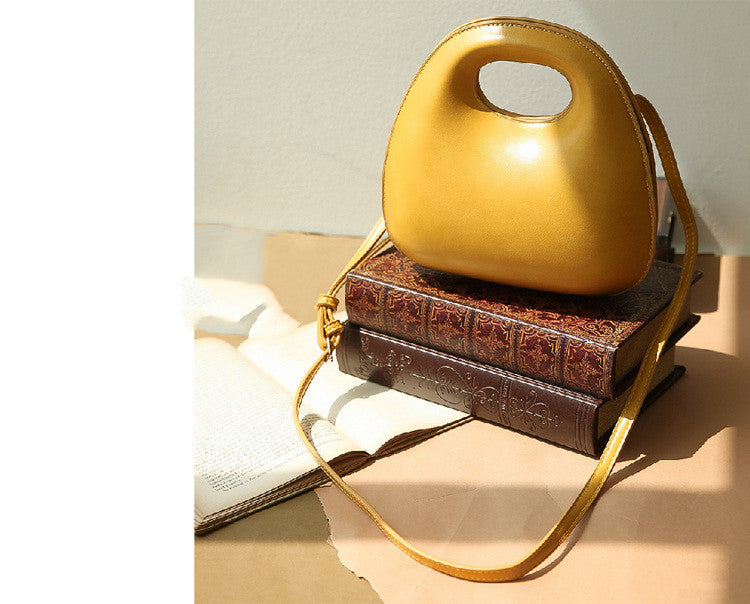 Women’s Shell Shape Handbag – Round Crossbody Shoulder Bag