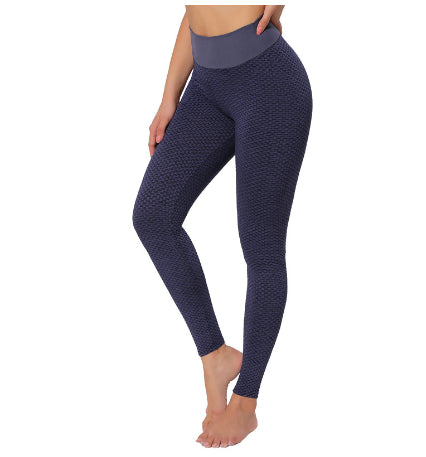 Plaid High Waist Seamless Leggings for Women – Breathable Fitness Yoga Pants