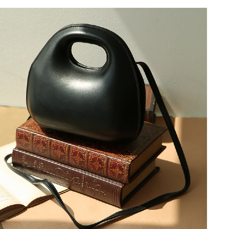 Women’s Shell Shape Handbag – Round Crossbody Shoulder Bag