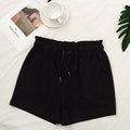 Women’s High-Waist Loose Cotton Shorts