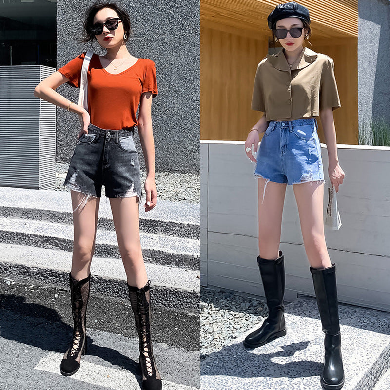 Women’s Denim Shorts – Casual Cotton Blend Summer Style