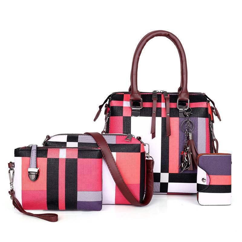 Women’s Plaid Handbag – Crossbody Shoulder Bag