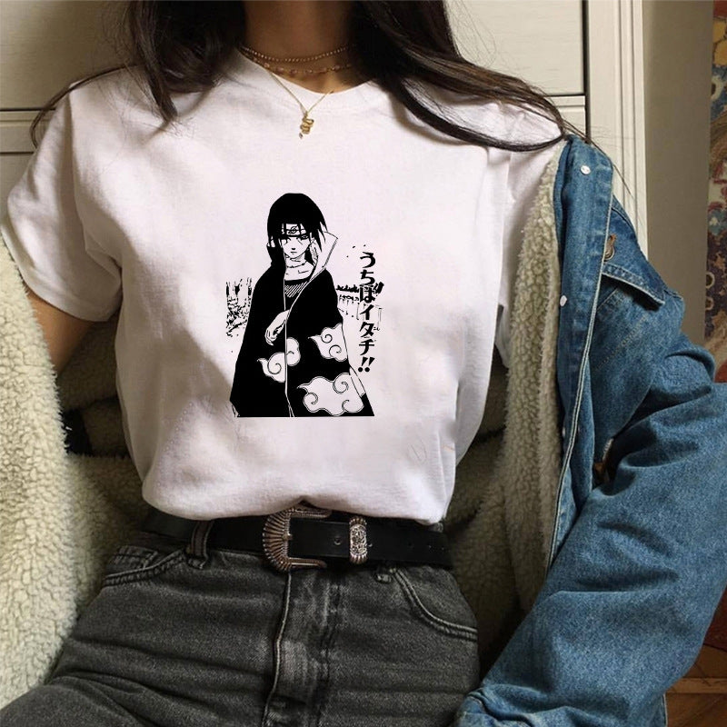 Sun & Cartoon Print Women's T-Shirt – Chic Urban Casual Tee