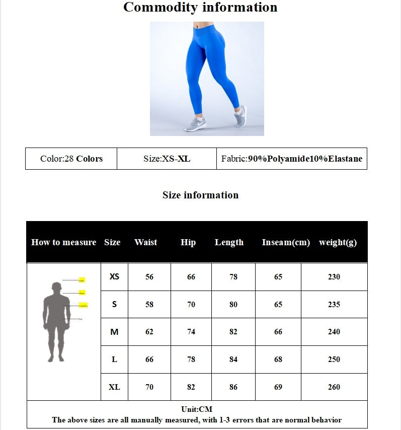 High Waist Scrunch Butt Yoga Leggings for Women – Tummy Control Workout Pants