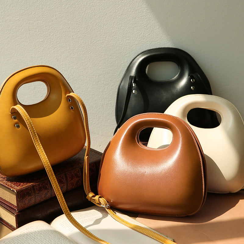 Women’s Shell Shape Handbag – Round Crossbody Shoulder Bag