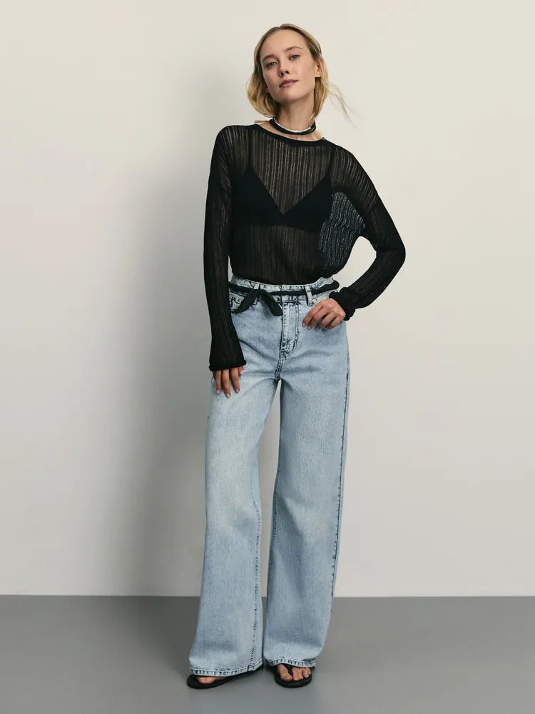 Women’s Light Blue Denim Jeans – Relaxed Commuter Style