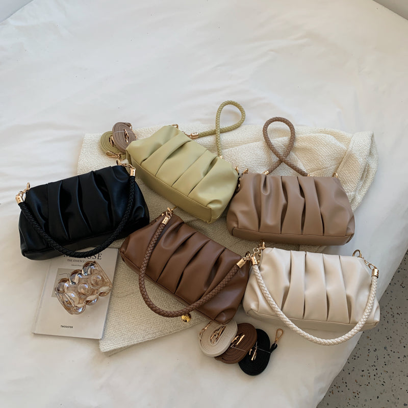 Women’s Soft PU Leather Underarm Bag – Retro Shoulder Handbag