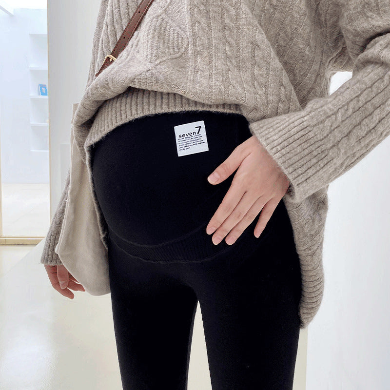 Maternity Leggings for Women – Warm Cotton Stretch Pregnancy Pants