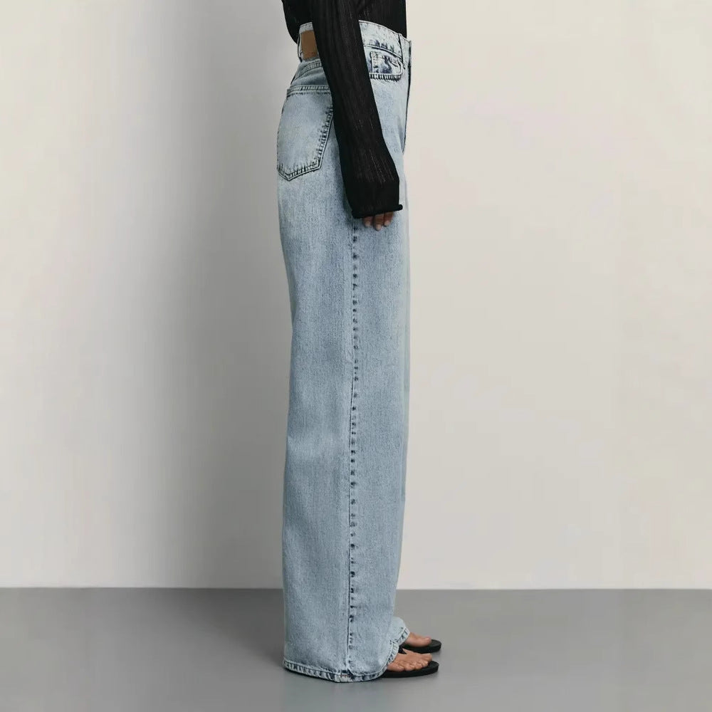 Women’s Light Blue Denim Jeans – Relaxed Commuter Style