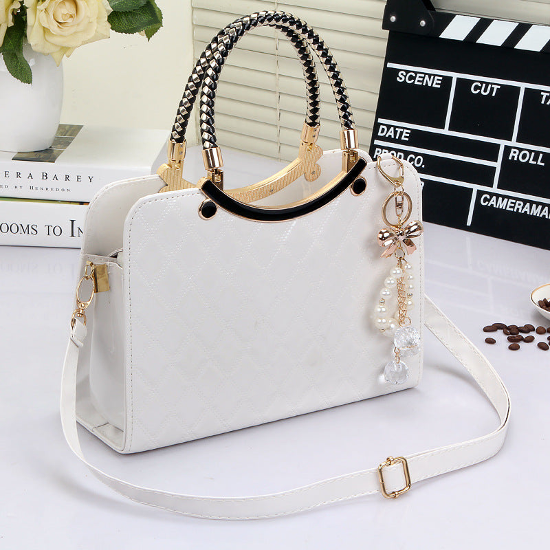 Women’s Quilted Shoulder Bag | PU Leather Messenger Bag