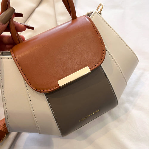 Geometric PU Leather Women's Handbag – Stylish Everyday Fashion Bag